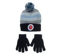 Marvel Spiderman Bonnet et gants pour enfants | Cadeaux pour enfants | Bonnet à pompons | Beanie | Tailles 52 et 54 | Spidey | pour garçons, bleu, 54