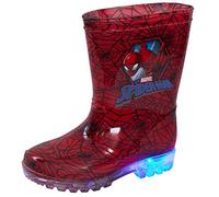 Marvel Spiderman Bottes en caoutchouc lumineuses pour enfant - Rouge - Red, 24 EU