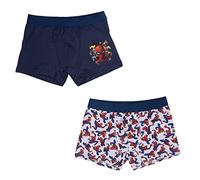 Marvel Spiderman Boxer pour garçon Caleçon sous-vêtements Gris/Bleu (Pack de 2) (as3, Numeric, Numeric_122, Numeric_128, Regular)