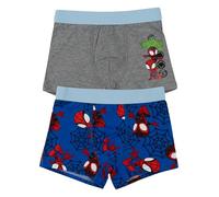 Marvel Spiderman Boxers pour garçons - Spidey Enfants sous-vêtements Boxer Bleu/Gris (Pack de 2) (FR/NL/SE/PL, Numérique, 98, 104, Regular, Bleu/Gris)