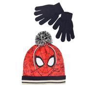 Marvel Spiderman Chapeau et Gants pour Garçon, Ensemble d'hiver pour Enfants, Chapeau et Gants Spiderman, Accessoires d'hiver pour Garçons - Bleu