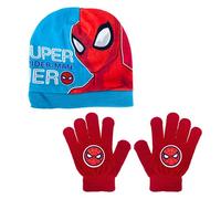 Marvel Spiderman Chapeau et Gants pour Garçons, Ensemble d'hiver pour Enfants, Accessoires d'hiver des Spiderman