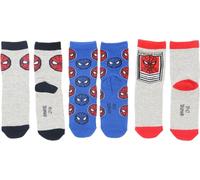 Marvel Spiderman Chaussettes en coton mélangé Respirantes Lot de 3 27/30