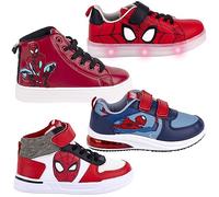 Marvel Spiderman - Chaussures de sport pour enfant avec lumières LED Produit original licence officielle [Baskets Alte 6174 Rouge