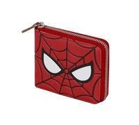 Marvel Spiderman Chibi-Portefeuille Man Zip, Rouge, 12 x 10 cm