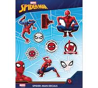 Marvel SpiderMan Decals Lot de 9 autocollants en vinyle pour bouteille d'eau, casque de vlo, ordinateur portable, skateboard, voiture Marvel aut