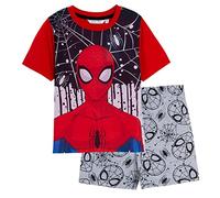 Marvel Spiderman Ensemble de pyjama court pour garçons et enfants, Rouge, 7-8 ans