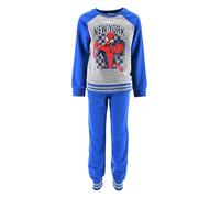 Marvel Spiderman Ensemble de Survêtement Garçon, 2 Pièces Sweat à Capuche et Pantalon, Tailles 3 à 8 Ans (FR/ES, Âge, 4 Ans, Taille Normale, Bleu)