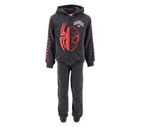 Marvel Spiderman Ensemble de Survêtement Garçon, 2 Pièces Sweat à Capuche et Pantalon, Tailles 3 à 8 Ans (FR/ES, Âge, 8 Ans, Taille Normale, Gris Foncé)