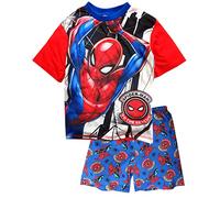 Marvel Spiderman Ensemble pyjama court pour garçon, Rouge, 5-6 Years