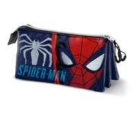 Marvel Spiderman Gaze-Trousse Triple, Bleu, 23 x 11 cm