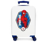 Joumma Marvel Spiderman Geo Valise de Cabine Blanche 33 x 50 x 20 cm Rigide 2 kg Fermeture à Combinaison latérale ABS 2 kg 33 L Bagage à Main, Blanc, Talla única, Valise Cabine