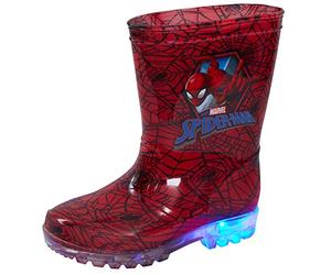 Marvel Spiderman Light Up Wellington Bottes Enfants Clignotant Pluie Neige Chaussures Wellies