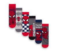 Marvel Spiderman Multicolore 6 Pack Chaussettes mollet, lot de 6 Garçon