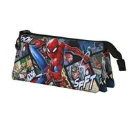 Marvel Spiderman Panels-Trousse Triple, Multicolore, 23 x 11 cm