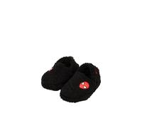Marvel Spiderman Pantoufles pour garçons - Chaussures d'intérieur en polaire noire avec doublure en peluche douce et semelle antidérapante, Noir , 10 UK Child