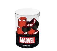 Marvel Spiderman Peter-Cube avec 12 Gommes, Rouge et Noir