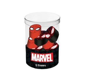 Marvel Spiderman Peter-Cube avec 12 Gommes, Rouge et Noir