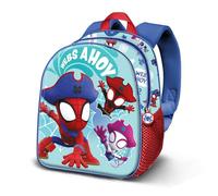 Marvel Spiderman Pirates-Sac à Dos 3D Elite, Bleu 25 x 30 cm, Capacité 7 L