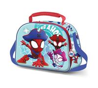 Marvel Spiderman Pirates-Sac Repas 3D, Bleu 26 x 20 cm