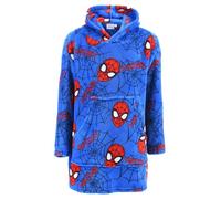 Marvel Spiderman Pull Plaid pour Garçon, Couverture en Polaire Douce, Sweat à Capuche Cadeau pour Garçons, Taille 6/8 Ans | Bleu