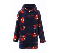 Marvel Spiderman Pull Plaid pour Garçon, Couverture en Polaire Douce, Sweat à Capuche Cadeau pour Garçons, Taille 3/5 Ans | Rouge