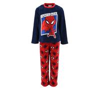 Marvel Spiderman Pyjama Garçon, Ensemble 2 Pièces Pyjama en Polaire Douce, Tailles 3 à 8 Ans (FR/ES, Âge, 4 Ans, Taille Normale, Bleu)