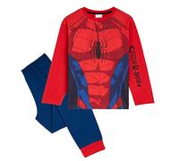 Marvel Spiderman Pyjama pour garçon, Vêtements de Nuit Confortables et Respirants - Cadeau garçon (Rouge, 3-4 Ans)