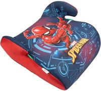 Marvel Spiderman Réhausseur voiture enfant i-Size ECE R129. Siège pour la sécurité des enfants d'une hauteur de 125 à 150 cm. Réhausseur avec graphisme duSpider-Man, siège pour enfant sur fond bleu.