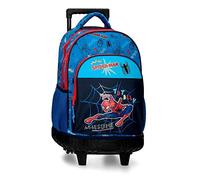 Marvel Spiderman Sac à Dos Compact Totally awesome 2 Roues Bleu 32x45x21 cms Polyester 30,24L