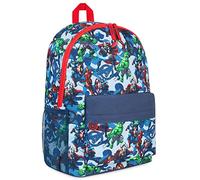 Marvel Sac à Dos Enfant Cartable Garcon Primaire CP Super Heros Avengers Spiderman (Bleu)