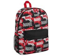 Marvel Sac à Dos Enfant Cartable Garcon Primaire CP Super Heros Avengers Spiderman (Rouge/Multi)