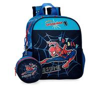 Marvel Spiderman Sac à dos préscolaire adaptable totalement génial Bleu 21x25x10 cms Polyester 5,25L