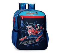 Marvel Spiderman Sac à Dos Préscolaire Totalement génial Adaptable au Trolley Bleu 23x28x10 cms Polyester 6,44L