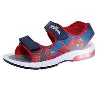 Marvel Spiderman Sandales de sport légères à bout ouvert pour garçon, fixation facile, rouge, Bleu/rouge, 13 UK Child