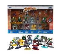 Jada – Set de figurines Spiderman 18 pièces Métal 4 cm Dès 3 ans