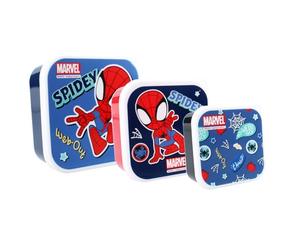 Marvel Spiderman Spidey Boîte à goûter 3 en 1 pour enfants 6 x 12 x 12 cm