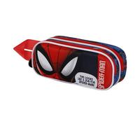 Marvel Spiderman Stronger-Trousse 3D Double, Rouge, 22 x 9,5 cm