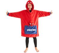 Marvel Spiderman Sweat à Capuche Couverture Polaire Enfant avec Demi-Peluche