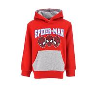 Marvel Spiderman Sweat à Capuche pour Garçons, Sweatshirt Textile Doux, Sweat Cadeau pour Enfants, Taille 8 Ans | Rouge