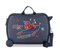 Marvel Spiderman Totally awesome Valise Enfant Bleu 50x39x20 cm ABS Rigide Serrure latérale à combinaison 34L 1,8 kg 4 Roues Bagage à Main