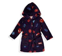 Marvel Spiderman VH2046 Peignoir à capuche pour garçon, bleu marine, 3 ans