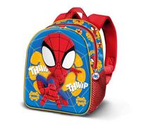 Karactermania Sac à dos Spiderman 3D Elite Web Out Bleu 30x25x10 cm Enfant bretelles rembourrées
