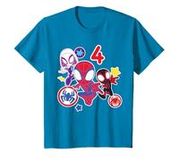 Marvel Spidey and His Amazing Friends 4 Year Old Birthday T-Shirt