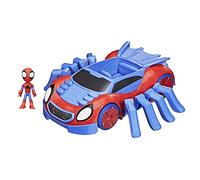 Marvel Spidey and His Amazing Friends, Arachno-bolide et figurine Spidey de 10 cm, dès 3 ans