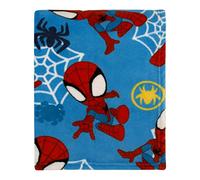 Marvel Spidey and His Amazing Friends Blue, Red and White Spidey Team Super Soft Toddler Blanket