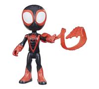 Marvel Spidey and His Amazing Friends, Figurine de héros Miles Morales de 10 cm, 1 Accessoire, pour Enfants dès 3 Ans