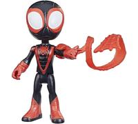 Marvel Spidey and His Amazing Friends, Figurine de héros Miles Morales de 10 cm, 1 Accessoire, pour Enfants dès 3 Ans
