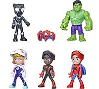 Marvel Spidey and His Amazing Friends, Multipack de Figurines Identité secrète avec Masques Rabattable, dès 3 Ans F1486