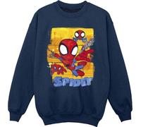 Marvel - "Spidey And His Amazing Friends" Sweat-shirt pour filles BI34525 (104) (Bleu marine)